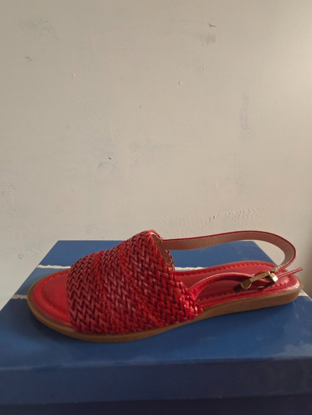 Dolce Nome "Sasha" flat sandals, Sz 7